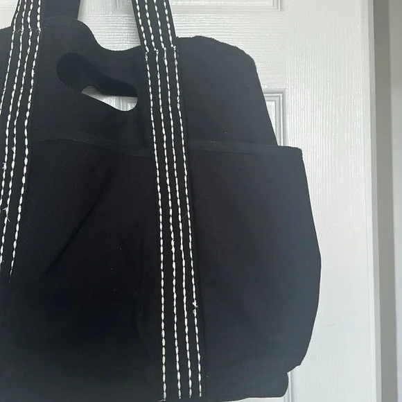 Freepeople Caravan Tote Black and White - Picture 5 of 12